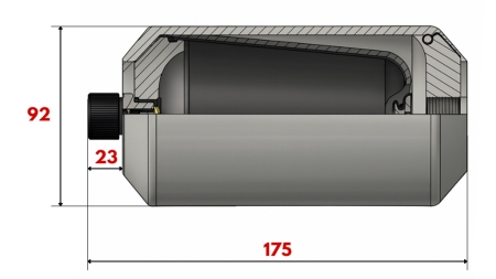 HYDRAULIC ACCUMULATOR 0.45 LIT - M18X1.5