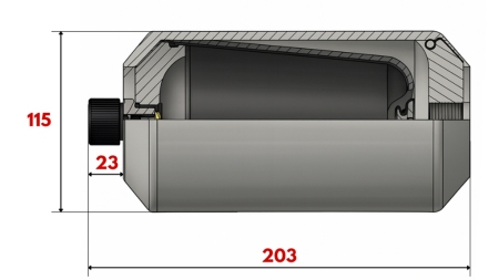HYDRAULIC ACCUMULATOR 1 LIT - M18X1.5