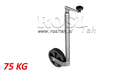 KIERTEETTY TUKIJALKA PYÖRÄLLÄ PERÄVAUNUILLE 190MM 75KG