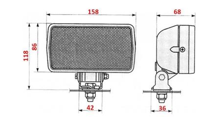 TRACTOR ARBEITSLICHT COBO HALOGEN