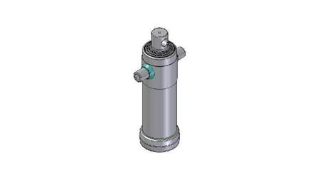 3046F -CILINDRU TELESCOPIC STANDARD/GAURĂ 4 ETAPE CURSĂ 1290 DIAMETRU 124