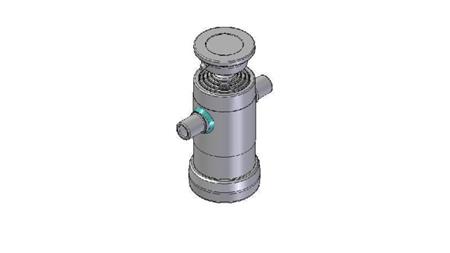 3061S - TELESCOPISK Sylinder STANDARD/KULE 4 TRINN SLAG 590 DIAMETER 112