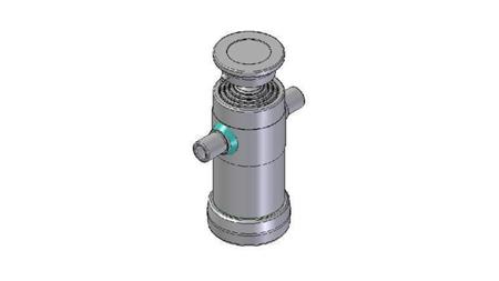3062S - TELESCOPIC CYLINDER STANDARD/BALL 4 STAGES STROKE 670 DIAMETER 112