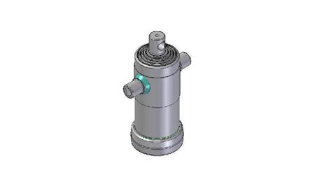 3092F - TELESCOPISK Sylinder STANDARD/HULL 5 TRINN SLAG 1040 FI 124