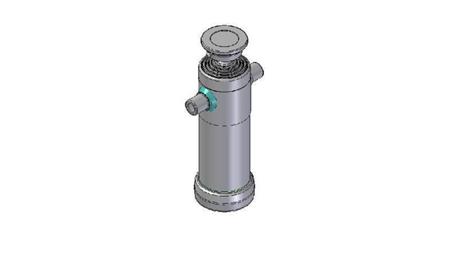 3094S -TELESCOPIC Sylinder STANDARD/KULE 5 TRINN SLAG 1490 DIAMETER 124