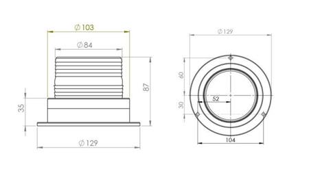 LED KIERTOVALO MAGNEETTINEN 12V