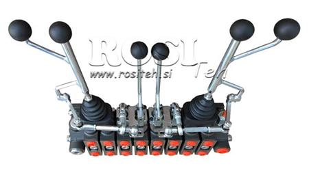 HYDRAULISK VENTIL HIAB 8xPC70   2X EURO JOYSTICK 3 POS