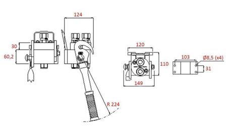 ACOPLAMIENTO MULTI-RÁPIDO 2 vías BSP1/2 PARTE FIJA