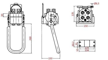 MULTI-FASTER KUPPLUNG 4-Wege BSP1/2 FESTER TEIL