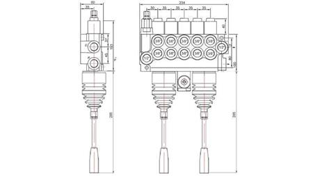 VALVOLA HID. 5xP40   2x JOYSTICK