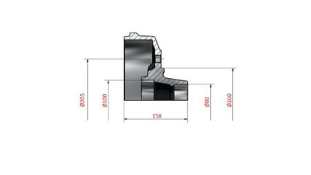 DRUM FRENO 080-100 300X060 PER ASSE 1500mm