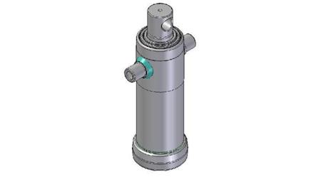 4034F -TELESCOPISCHE CYLINDER STANDAARD/GAT 3 FASES SLAAG 1043 DIAMETER 124