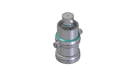 4080F - TELESCOPISCHE CYLINDER STANDAARD/GAAT 4 FASES REIS 1010 DIAMETER 190