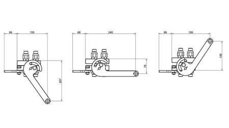 MULTI-FASTER KOBLING 4-veier BSP1/2 KOMPLETT NY TYPE