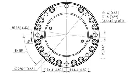HYDRAULISCHE ROTATOR CPR9-01 33000/9000 KG
