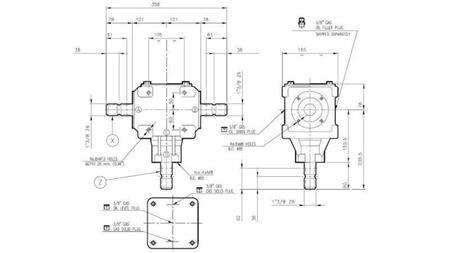 RIDUTTORE ANGOLARE T-27J 1:1 (55HP-40.4kW)