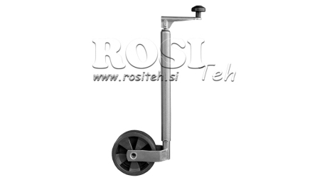 KIERTEETTY TUKIJALKA PYÖRÄLLÄ PERÄVAUNUILLE 190MM 75KG