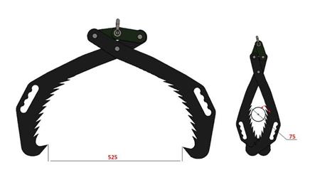 PINZA FORESTALE MANUALE HD50 (500mm)