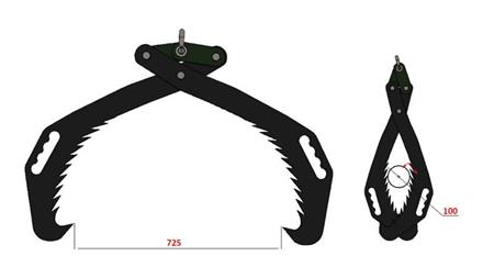 AGARRADOR FORESTAL MANUAL HD70 (700mm)