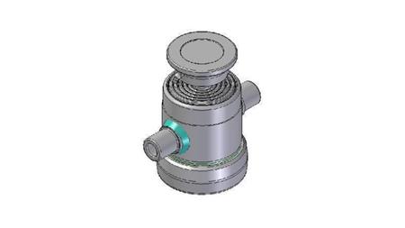 6000S -TELESKOPZYLINDER STANDARD/KUGEL 6 STUFEN HUB 600 DURCHMESSER 124