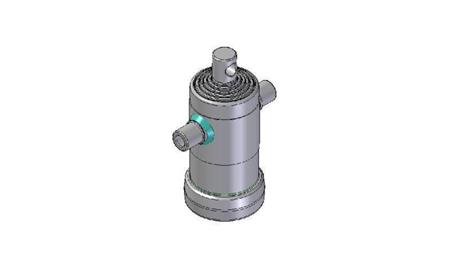 6003F - TELESCOPIC CYLINDER STANDARD/HOLE 6 STAGES TRAVEL 1005 FI 124