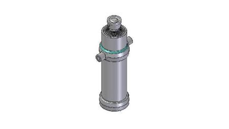 6024S -TELESCOPISK Sylinder STANDARD/KULE 6 STAGER SLAG 2965 DIAMETER 170