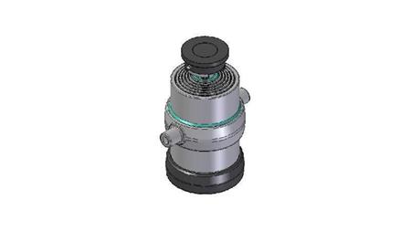 6051S -TELESCOPISK SYLINDER STANDARD/KULE 6 TRINN SLAG 1505 DIAMETER 215