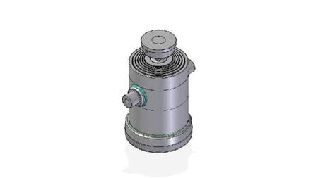 6083S -TELESCOPISK SYLINDER STANDARD/KULE 6 TRINN SLAG 1780 DIAMETER 300