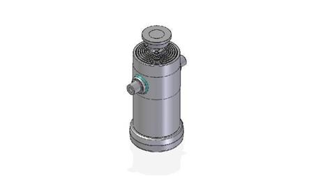 7035S -TELESCOPIC CYLINDER STANDARD/BALL 7 STAGES TRAVEL 2832 DIAMETER 240