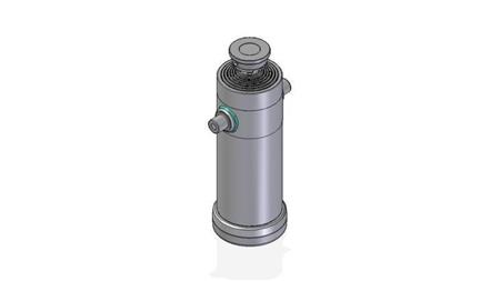 7038S -TELESCOPISK CYLINDER STANDARD/KUGLE 7 TRIN BEVÆGELSE 3884 DIAMETER 240