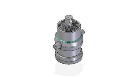 7050F -TELESCOPIC Sylinder STANDARD/HULL 7 TRIN SLAG 1665 FI 215