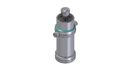 8008S -TELESCOPIC Sylinder STANDARD/KULE 8 TRINN REISE 3380 DIAMETER 190