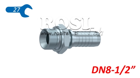 HYDRAULIC FITTING BSP MALE DN8-1/2