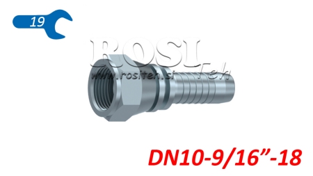 HYDRAULINEN YHTEYS DKJ JIC74° NAISET DN10-9/16”-18