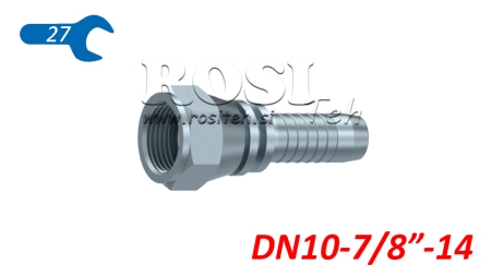 HYDRAULICKÁ PRÍPOJKA DKJ JIC74° SAMICA DN10-7/8”-14