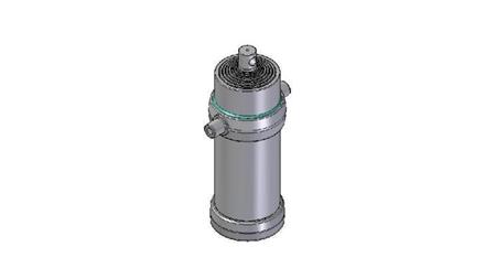 8025F - TELESCOPISCHE CYLINDER STANDAARD/GAT 8 FASES SLAG 3330 DIAMETER 215