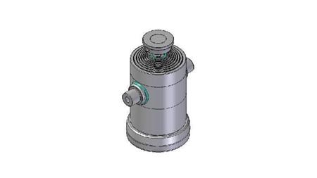 8033S -TELESCOPIC CYLINDER STANDARD/BALL 8 STAGES STROKE 2540 DIAMETER 270