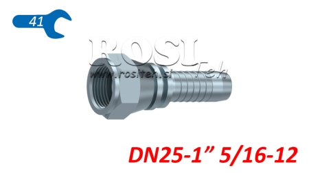 HYDRAULICKÁ PRÍPOJKA DKJ JIC74° SAMICA DN25-1 5/16-12