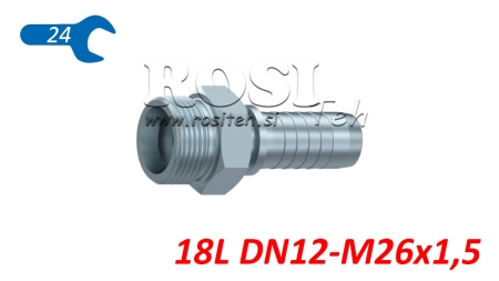 HIDRAULIKUS IDOM CEL 18 L FÉRFI DN12-M26x1,5