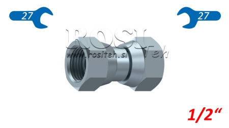 HYDRAULISCHE DUBBELE DRAAIMOER 1/2