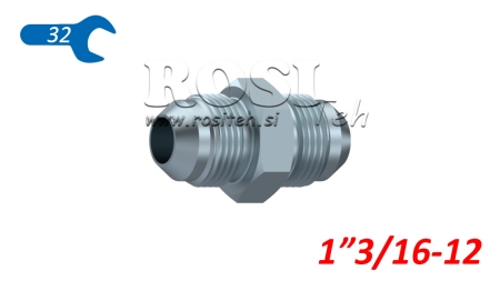 HYDRAULINEN KAKSOISVENTTIILI JIC74° 1”3/16-12 1”3/16-12