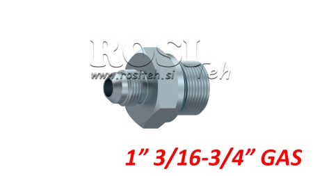 HYDRAULINEN VÄHENTÄJÄ 1 3/16 JIC74°-3/4 GAS