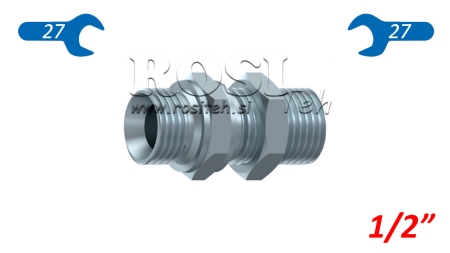 HYDRAULIC DOUBLE SCREW JACK BSP EXTENDED 1/2