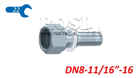 HYDRAULICKÁ PRÍPOJKA DKORFS SAMICA DN8-11/16-16