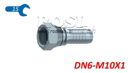 ХИДРАВЛИЧНА ВРЪЗКА BSP ЖЕНСКА DN6-M10X1