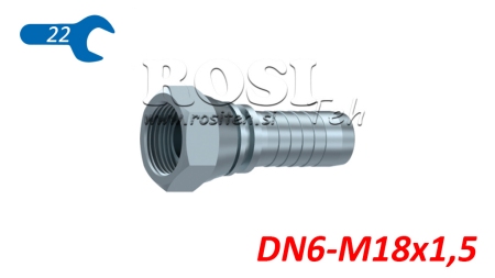 ХИДРАВЛИЧНА ВРЪЗКА BSP ЖЕНСКА DN6-M18X1,5