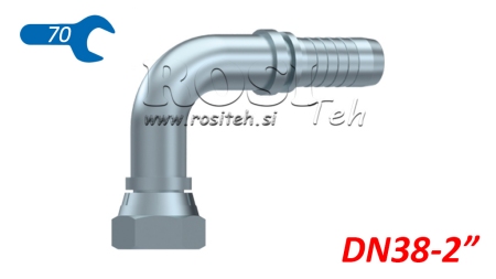 HYDRAULISCHER ANSCHLUSS BSP WEIBLICH KNIE 90° DN38-2