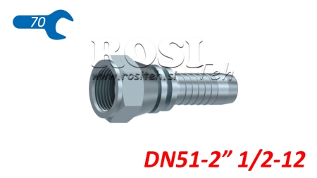 HYDRAULICKÁ PRÍPOJKA DKJ JIC74° SAMICA DN51-2 1/2-12