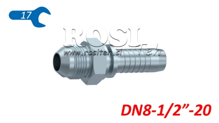 HYDRAULINEN YHTEYS AGJ JIC74° UROS DN8-1/2”-20