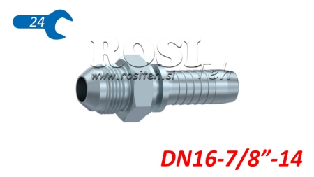HYDRAULINEN YHTEYS AGJ JIC74° UROS DN16-7/8”-14